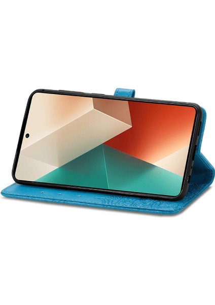 Xiaomi Redmi Not Için Kılıf 13 Pro Zarif Desen Deri Kılıf Basit (Yurt Dışından)