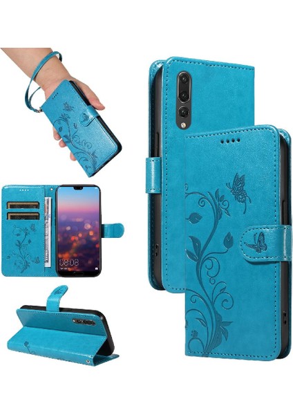 Huawei P20 Pro ve Kart Yuvası Cüzdan Telefon Kılıfı Için Flip Case Yüksek Kalite (Yurt Dışından)