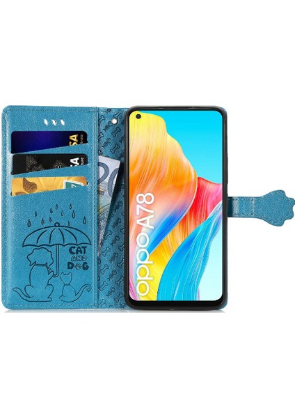 Oppo A78 4g Için Kılıf Deri Kılıf Kapak Çevirin Darbeye Kısa Kayış (Yurt Dışından) fiyatları