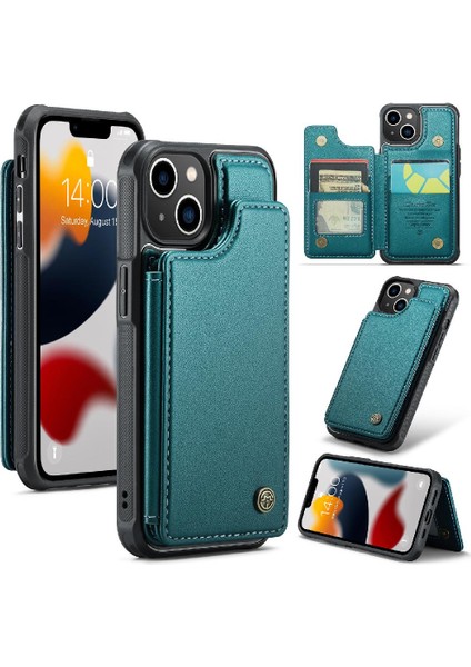 IPhone 13 Kart Tutucu Pu Deri Ince Darbeye Dayanıklı (Yurt Dışından)