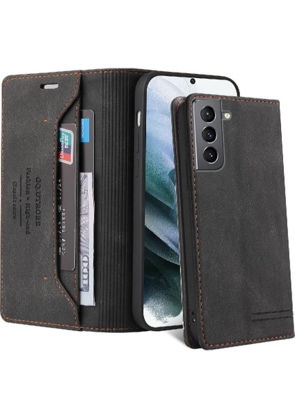 Samsung Galaxy S21 Premium Deri Premium Deri Kickstand Için Kılıf (Yurt Dışından) indirimleri