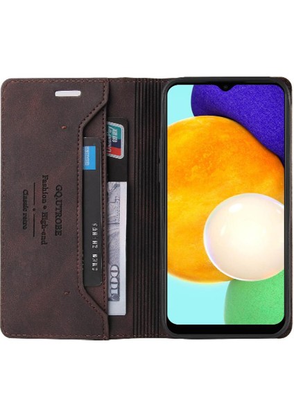 Samsung Galaxy A03S Kickstand Iki Kart Yuvaları Premium Deri Kılıf (Yurt Dışından)
