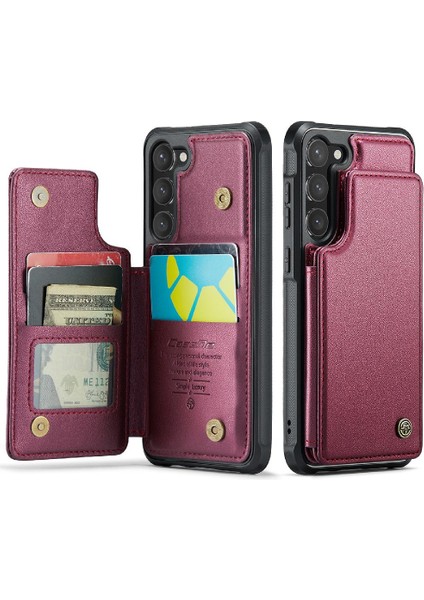 Samsung Galaxy S23 Için Caseme Cüzdan Durumda Pu Deri Ince Darbeye Vaka (Yurt Dışından) indirimleri