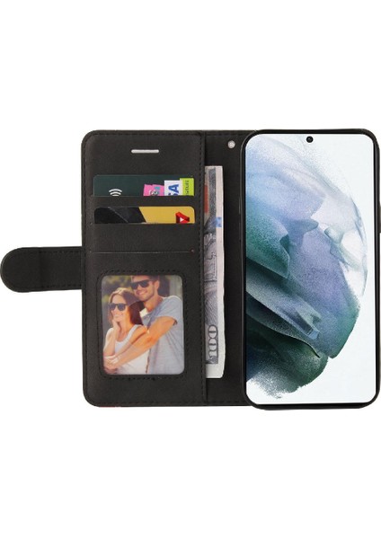 Samsung Galaxy S21 Fe Pu Deri Flip Folio Kılıf ile Iki Renkli (Yurt Dışından) modelleri
