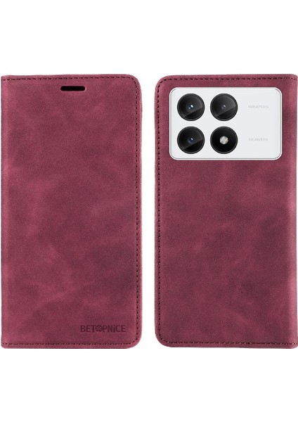 Xiaomi Poco X6 Pro 5g Için Kılıf Folio Cüzdan Pu Deri Manyetik Koruyucu (Yurt Dışından) modelleri