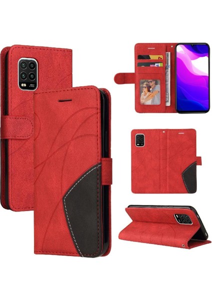 Kart Yuvası Standı Kickstand Koruyucu Pu Flip ile Xiaomi 10 Lite Için Kılıf (Yurt Dışından)