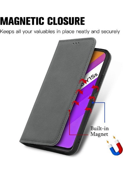 Vivo Y15S Basit Iş Fermuar Cüzdan Kordon Deri Kılıf (Yurt Dışından) fırsatları