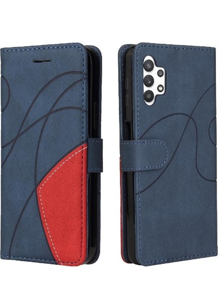 Kart Yuvası Standı ile Samsung Galaxy A32 5g Için Kılıf Pu Deri Flip Folio (Yurt Dışından)