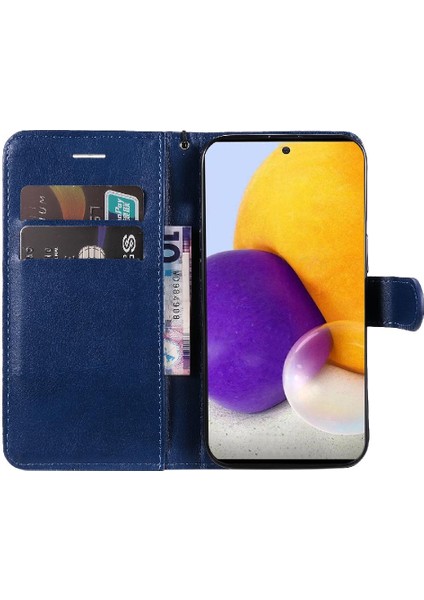 Kart Yuvası Klasik Düz Renk ile Samsung Galaxy A73 5g Için Flip Case (Yurt Dışından) indirimleri