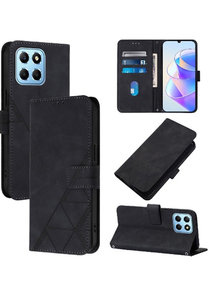 Onur Için Kılıf 70 Lite 5g Cüzdan Kapak Kredi Kartı Tutucu Flip Folio Kitap (Yurt Dışından)