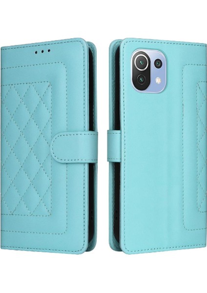 Xiaomi 11 Lite Için Flip Case Cüzdan Darbeye Basit Iş Kapak Çevirin (Yurt Dışından)