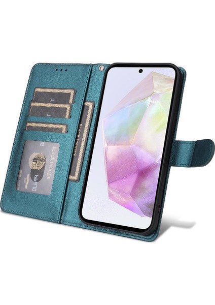 Samsung Galaxy A35 Flip Kapak Için Flip Case Darbeye Basit Iş (Yurt Dışından)