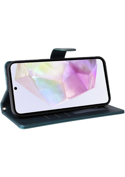 Samsung Galaxy A35 Flip Kapak Için Flip Case Darbeye Basit Iş (Yurt Dışından)