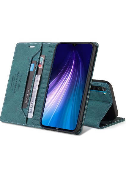 Xıaomı Redmi Için Not 8t Iki Kart Yuvaları Premium Deri Kickstand (Yurt Dışından)