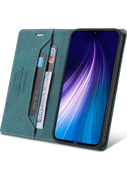 Xıaomı Redmi Için Not 8t Iki Kart Yuvaları Premium Deri Kickstand (Yurt Dışından)