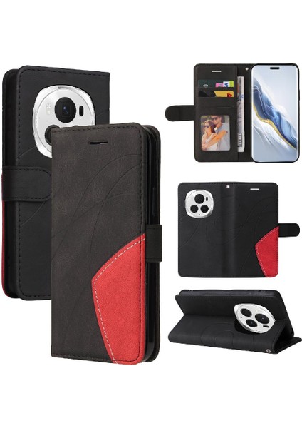Onur Için Flip Case Sihirli 6 Pro 5g Pu Deri Flip Folio Kılıf Kickstand (Yurt Dışından)