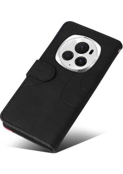 Onur Için Flip Case Sihirli 6 Pro 5g Pu Deri Flip Folio Kılıf Kickstand (Yurt Dışından)