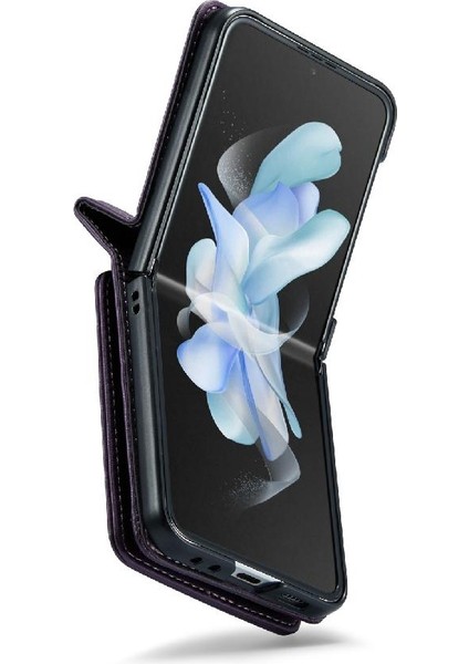 Samsung Galaxy Z Flip 4 5g Kickstand Slim Case Pu Için Caseme Cüzdan Kılıf (Yurt Dışından)