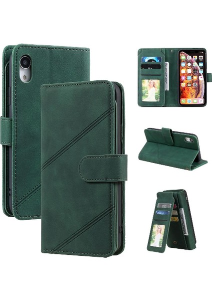 IPhone Xr Kart Tutucu Kickstand Pu Deri Cüzdan Flip Folio (Yurt Dışından)