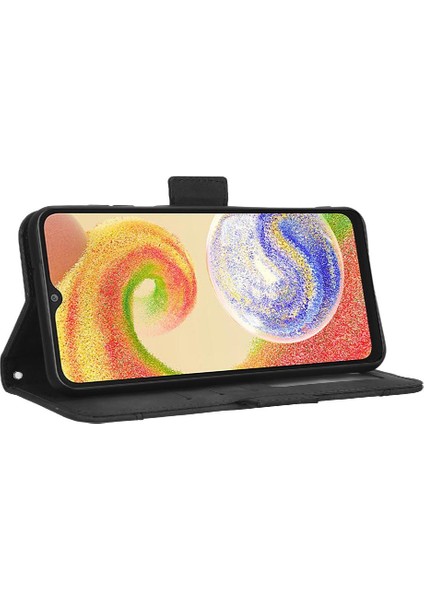 Samsung Galaxy A04 Için Kılıf Ayarlanabilir Ayrılabilir Kart Tutucu Manyetik Kapatma (Yurt Dışından)