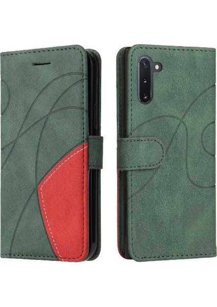 Samsung Galaxy Not 10 Için Kılıf Kickstand Koruyucu Iki Renkli Dikiş (Yurt Dışından)