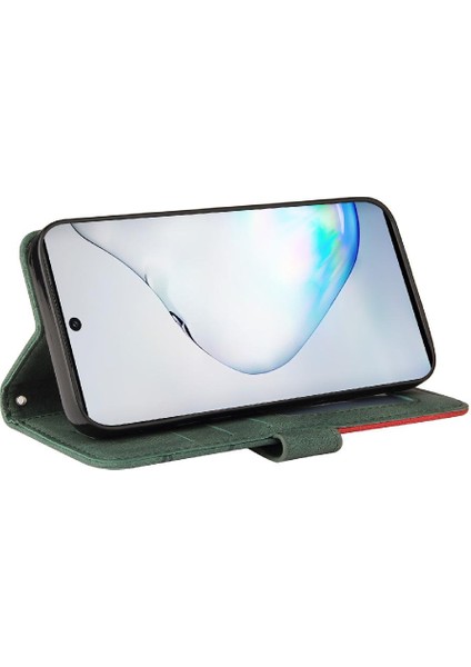 Samsung Galaxy Not 10 Için Kılıf Kickstand Koruyucu Iki Renkli Dikiş (Yurt Dışından)