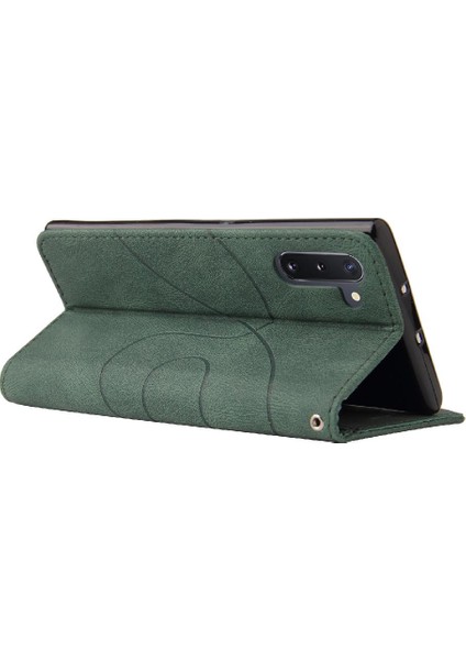 Samsung Galaxy Not 10 Için Kılıf Kickstand Koruyucu Iki Renkli Dikiş (Yurt Dışından)