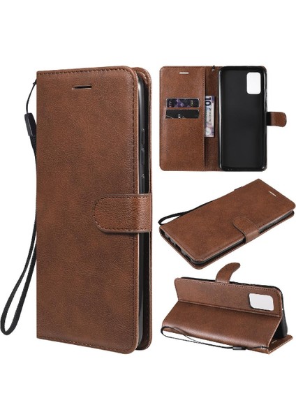 Samsung Galaxy A02S Iş Cüzdan Telefon Kılıfı Için Flip Case Klasik Katı (Yurt Dışından)