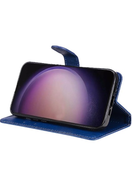 Kart Yuvası Klasik Düz Renk ile Samsung Galaxy S24 Ultra Için Flip Case (Yurt Dışından) indirimleri