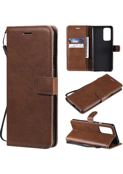 Oneplus 9 Için Flip Case Pro Klasik Düz Renk ile Yüksek Kaliteli Deri (Yurt Dışından)