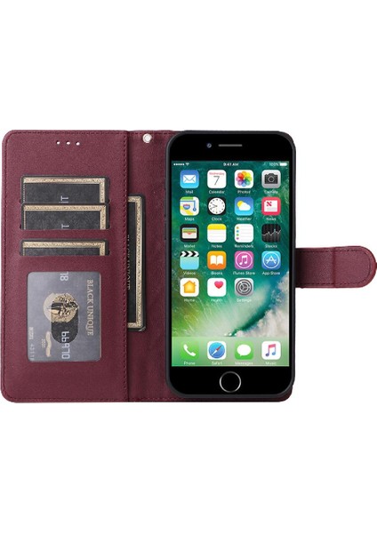 Manyi Mall Iphone 6 Için Flip Case Artı Darbeye Dayanıklı Basit Iş Deri Kılıf Flip (Yurt Dışından)