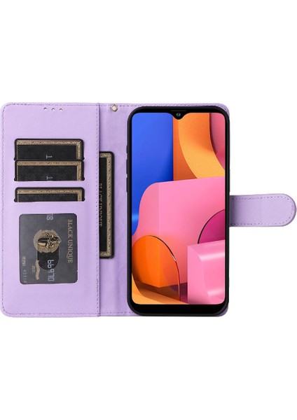 Samsung Galaxy A20S Flip Kapak Için Flip Case Darbeye Cüzdan Basit (Yurt Dışından)