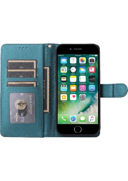 Iphone 6 Için Flip Case Artı Darbeye Dayanıklı Basit Iş Deri Kılıf Flip (Yurt Dışından)