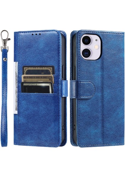 Iphone 11 Için Flip Case Pro Cüzdan 6 Kart Yuvaları Kickstand Pu Deri (Yurt Dışından)