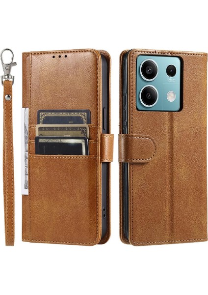 Xiaomi Redmi Not 13 Için Flip Case 5g Kickstand 6 Kart Yuvaları Pu Deri (Yurt Dışından)