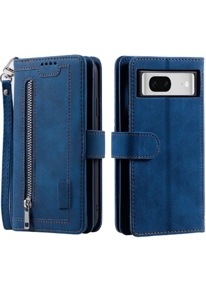 Google Piksel 9 Pro Cüzdan 9 Kart Yuvaları Pu Deri Kordon Için Flip Case (Yurt Dışından)
