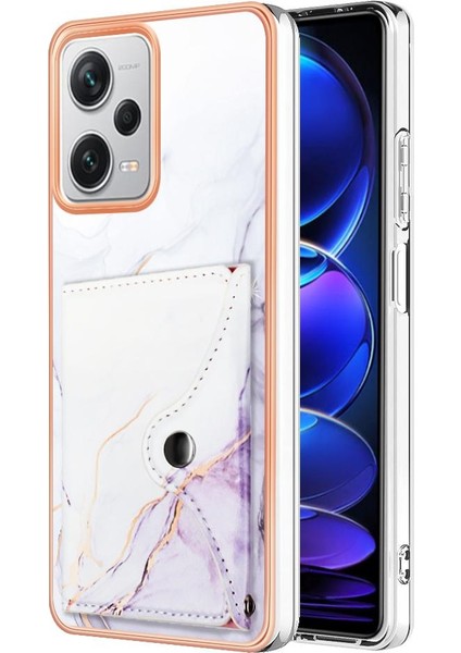 Xiaomi Redmi Için Not 12 Pro Artı Mermer Yumuşak Tpu Tampon Kart Yuvaları (Yurt Dışından)