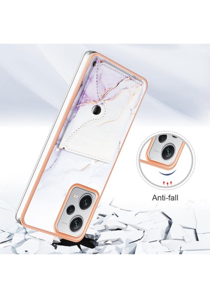Xiaomi Redmi Için Not 12 Pro Artı Mermer Yumuşak Tpu Tampon Kart Yuvaları (Yurt Dışından)
