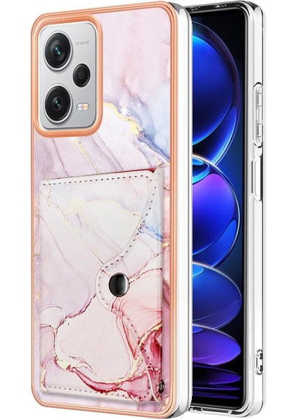 Xiaomi Redmi Için Not 12 Pro Artı Mermer Yumuşak Tpu Tampon Kart Yuvaları (Yurt Dışından)