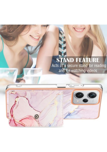 Xiaomi Redmi Için Not 12 Pro Artı Mermer Yumuşak Tpu Tampon Kart Yuvaları (Yurt Dışından)