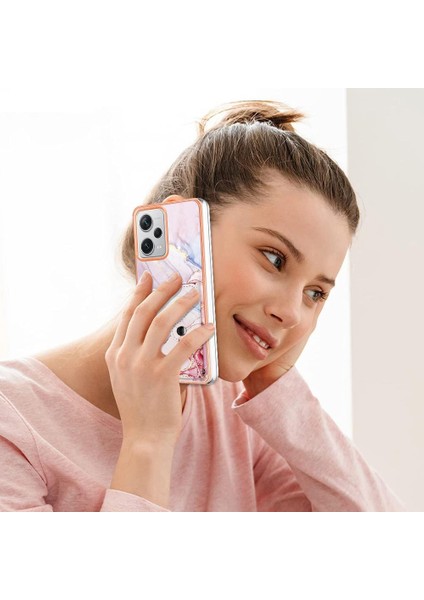 Xiaomi Redmi Için Not 12 Pro Artı Mermer Yumuşak Tpu Tampon Kart Yuvaları (Yurt Dışından)