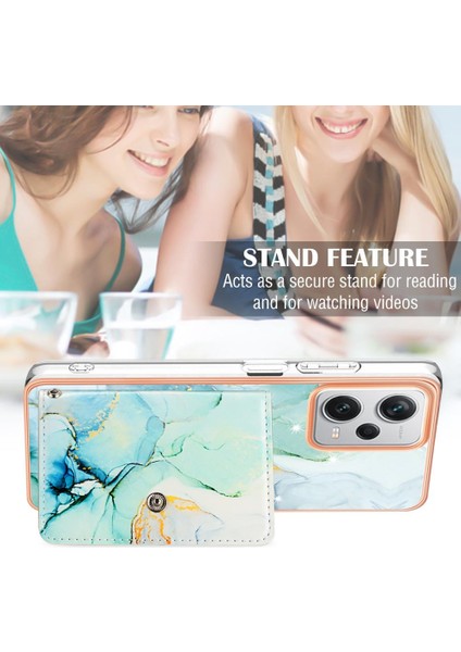 Xiaomi Redmi Için Not 12 Pro Artı Mermer Yumuşak Tpu Tampon Kart Yuvaları (Yurt Dışından)