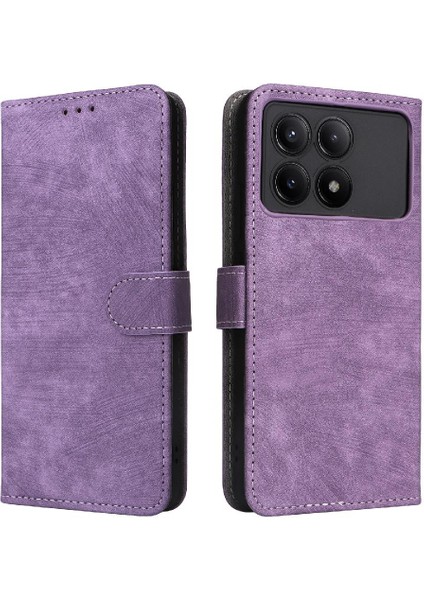 Xiaomi Poco X6 Pro Kart Yuvaları Kapak Manyetik Kapatma Rfıd Flip Pu (Yurt Dışından)