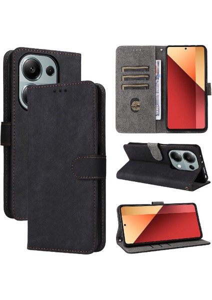 Xiaomi Poco M6 Pro 4g Kart Yuvaları Için Kılıf Kapak Pu Deri Flip Folio Rfıd (Yurt Dışından)