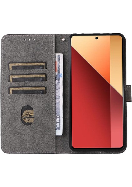 Xiaomi Poco M6 Pro 4g Kart Yuvaları Için Kılıf Kapak Pu Deri Flip Folio Rfıd (Yurt Dışından)