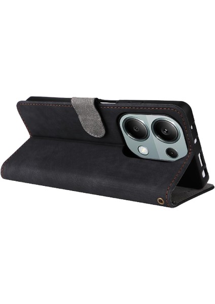 Xiaomi Poco M6 Pro 4g Kart Yuvaları Için Kılıf Kapak Pu Deri Flip Folio Rfıd (Yurt Dışından)