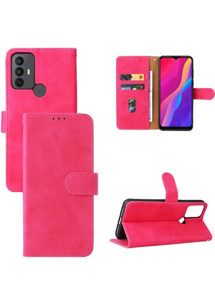 Kart ile Tcl 30SE Koruyucu Kapak Deri Folio Flip Case Için Kılıf (Yurt Dışından)