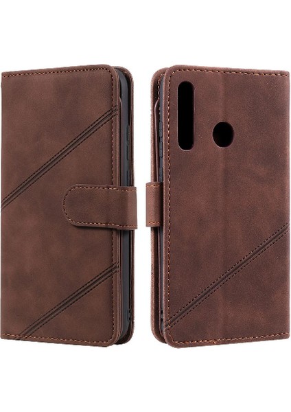 Huawei P Akıllı 2019 Bileklik Pu Deri Kart Tutucu Kickstand Için Kılıf (Yurt Dışından)