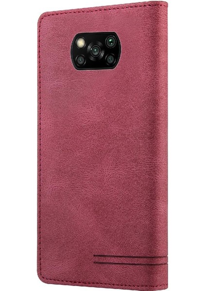 Xıaomı Poco X3 Nfc Iki Kart Yuvaları Premium Deri Premium (Yurt Dışından)