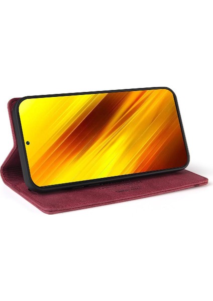 Xıaomı Poco X3 Nfc Iki Kart Yuvaları Premium Deri Premium (Yurt Dışından)